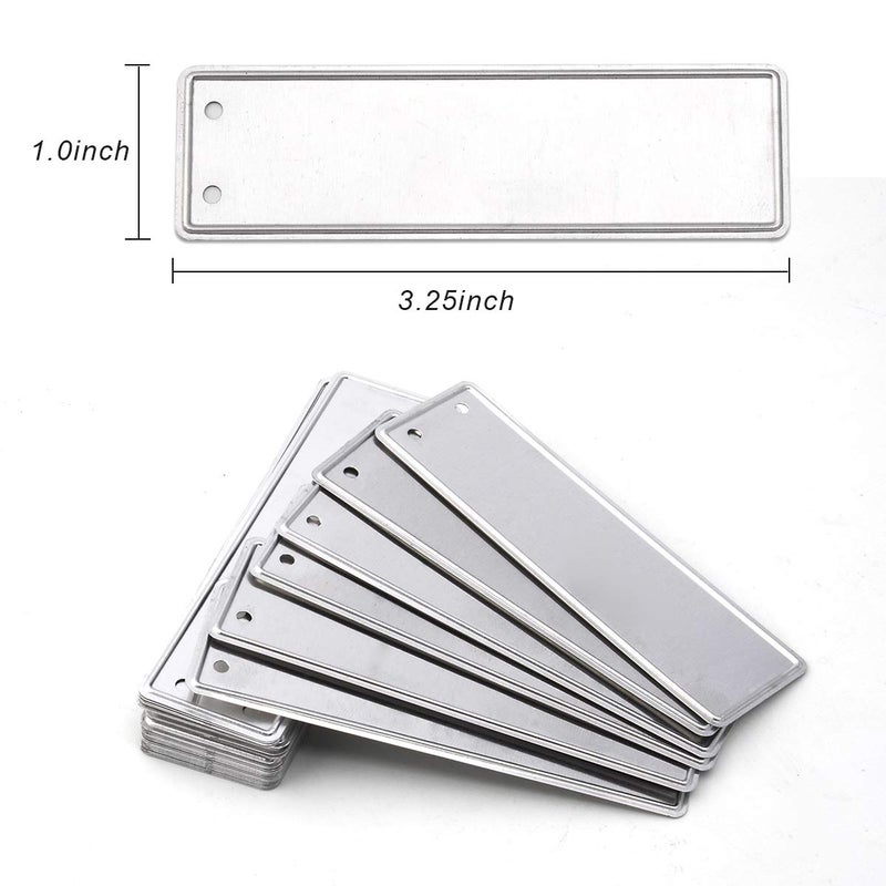 Coolrunner Aluminum Plant Labels, Double Sided Metal Labels, Metal Label Tree ID Tags Durable & Waterproof Pot Label Tag Outdoor Marker for Indoor Outdoor Gardening Nursery (50) - Image 2